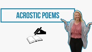 Acrostic Poems For Kids  Learning From Home [upl. by Gusella]