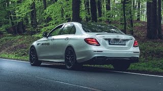 2018 MercedesAMG E 63 S 4MATIC  launch control acceleration lovely sound and more [upl. by Kerred617]