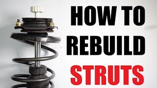 How to REBUILD suspension STRUTS shocks [upl. by Nedroj852]