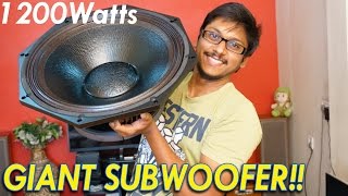 GIANT Subwoofer Speaker Unboxing  Power X LFA1200  18quot [upl. by Bakki551]