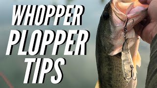 How To Fish a WHOPPER PLOPPER Topwater Bass Fishing [upl. by Eurd]