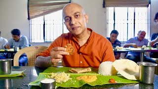 Exploring Authentic TamilBrahmin Vegetarian Banana Leaf Meal At Iyer Mess In BengaluruMalleshwaram [upl. by Devitt]