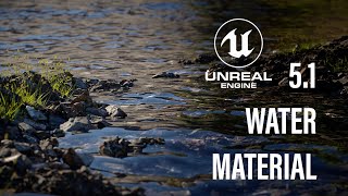 How to create Water Material in Unreal Engine 51 Path tracing recommended  TUTORIAL [upl. by Nugent258]