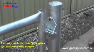 Gate Latch 2 way for round pipe and square [upl. by Nico]