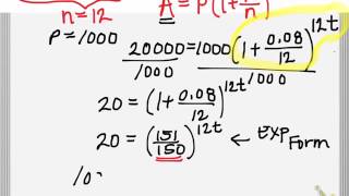 Compound Interest Solving for time [upl. by Newo]