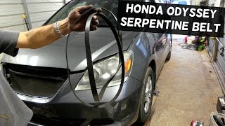 HONDA ODYSSEY 35 SERPENTINE BELT REMOVAL REPLACEMENT DIAGRAM [upl. by Nivrad]