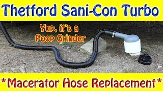 RV Macerator Hose Replacement and Demo [upl. by Shiekh326]