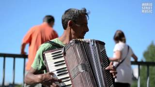 Street Accordionist from Romania in Paris France [upl. by Iorgos]