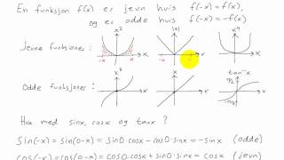 Matematikk R2  033  Jevne og odde funksjoner [upl. by Nais234]