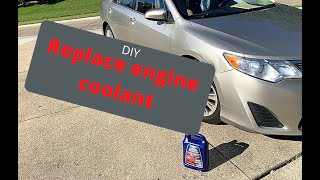 How to Change Toyota Coolant Highlander Camry Corolla 4Runner Tacoma Tundra [upl. by Gnod]