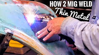 How to MIG Weld THIN Sheet Metal Plus BONUS Content [upl. by Wiersma574]