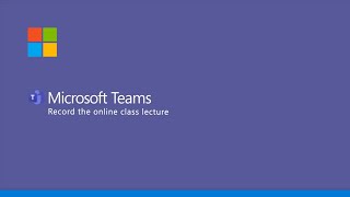 Microsoft Teams  Record the Online Class Lecture [upl. by Artep957]