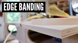 How To Apply Edge Banding  WOODWORKING TIPS [upl. by Perreault]