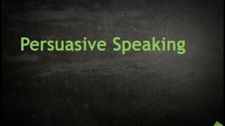 Persuasive Speaking Basics [upl. by Montana]