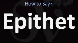 How to Pronounce Epithet CORRECTLY [upl. by Orgel38]