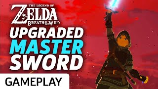 Zelda Breath Of The Wild  Upgraded Master Sword At Max Power Gameplay [upl. by Jarvey]