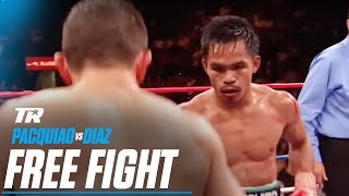 Manny Pacquiao vs David Diaz  FREE FIGHT [upl. by Neilla]