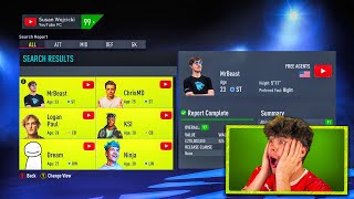 YouTubers in FIFA 22 😱 KSI Dream MrBeast [upl. by Aisekal]