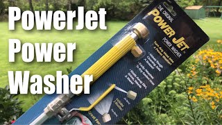 The Original POWER JET Power Washer Spray Hose Nozzle Review [upl. by Gnous]