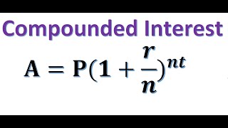 Compounded Interest  Future Value [upl. by Stephanus]