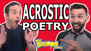 Learning Acrostic Poetry  The Balloon Guys [upl. by Atikaj922]