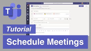 Microsoft Teams  The Right Way to Schedule Meetings [upl. by Fax]