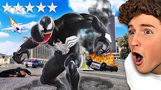 Playing As VENOM In GTA 5 RAMPAGE [upl. by Oelc]