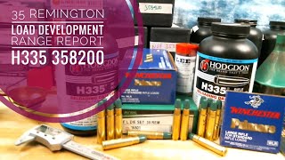 Range Report  35 Remington Load Development With Hodgdon H335 WLR Primers And Cast Lee 358200RN [upl. by Bain]