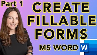 How To Create A Fillable Form In Microsoft Word Create HR Template Forms Part 1 [upl. by Alleuqram]