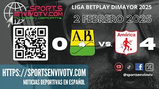 Bucaramanga vs América  Liga Betplay [upl. by Eisle]