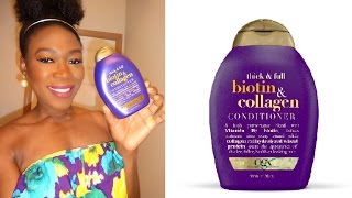 Organix OGX Thick amp Full Biotin amp Collagen Conditioner [upl. by Mauchi448]