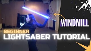 Windmill  LIGHTSABER amp STAFF SPINNING TUTORIAL  Michelle C Smith [upl. by Elli35]