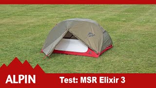 Test 2021 MSR Elixir 3  Zelt  ALPIN  Das Bergmagazin [upl. by Persian167]