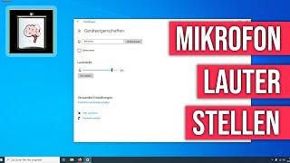 Windows 10 Mikrofon lauter stellen  So Gehts [upl. by Norford965]