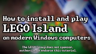 How to Install amp Play LEGO Island on a Modern PC Play with no CD [upl. by Nedmac]