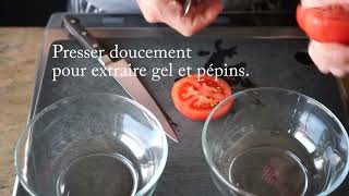 Épépiner des tomates [upl. by Tipton]