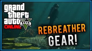 GTA 5 How To Use Rebreather Gear In GTA 5 Online  Breathe Underwater For 20 Minutes [upl. by Joelynn]