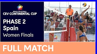 Women Finals Madrid  CEV Beach Volleyball Continental Cup 2021 [upl. by Anej]