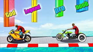 Testing Motorcycles vs Smallest Gaps in GTA 5 [upl. by Elfreda]