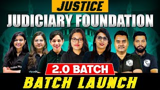 Launching Judiciary Foundation Batch 🔥 Justice 20 Batch 202526  Judiciary Preparation [upl. by Chavaree245]