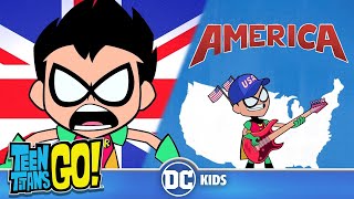 Teen Titans Go  USA vs UK  dckids [upl. by Nylecoj]