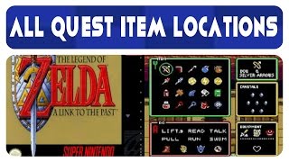 Zelda A Link To The Past  All Quest Item Locations 24 [upl. by Swithbert]