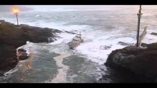 USCG Lifeboats Entering Depoe Bay Harbor [upl. by Leonard]