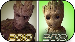 EVOLUTION of GROOT in Movies Cartoons TV 20102018 Groot history [upl. by Nolly211]