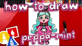 How To Draw Shopkins Shoppies Peppamint [upl. by Mcintyre]