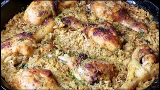 Easy One Pan Chicken And Rice [upl. by Aekim]