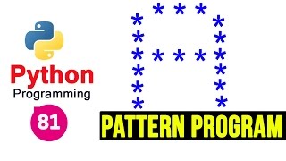 Python Pattern Programs  Printing Stars  in A Shape [upl. by Yram]