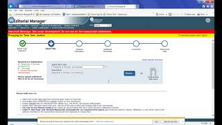 Authors Revised Manuscript Submission Editorial Manager [upl. by Wadsworth]