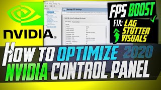 🔧 How to Optimize Nvidia Control Panel For GAMING amp Performance The Ultimate GUIDE 2020 Update [upl. by Hadden]