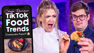 Chefs Test and Review TikTok Food Trends Ft PoppyCooks  Sorted Food [upl. by Ahsieym721]